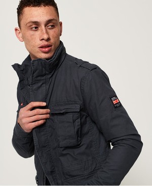 Superdry Rookie Military Férfi Kabát Sötét Szürke | IPJAU2065